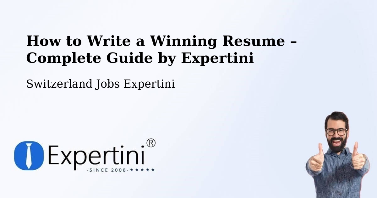 Resume Writing Guide for Job Seekers – Urnäsch - Urnäsch, Switzerland Jobs Expertini